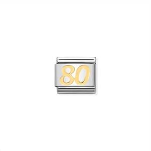 NEW NOMINATION unisex celebrate links bracelet in 80 gold